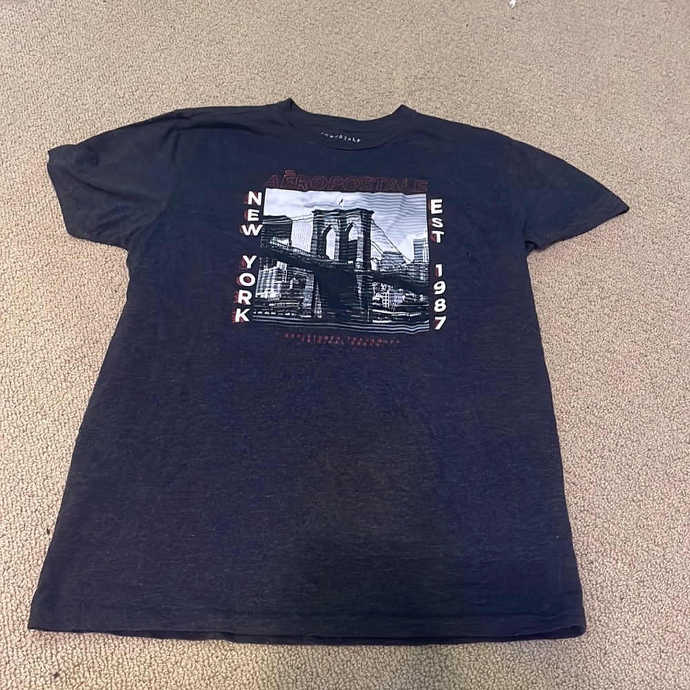 Aeropostale, Grey, New York, T-shirt